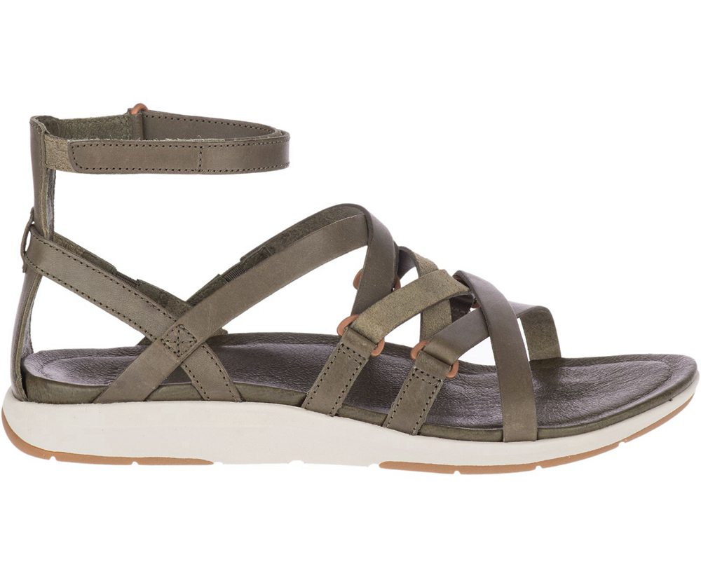 Merrell Sandals Olive - Kalari Shaw Mid - Womens 79CMKYLQV